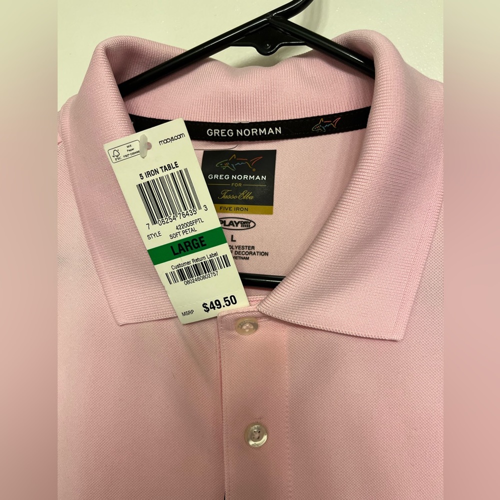 Large Greg Norman Golf Polo NWT